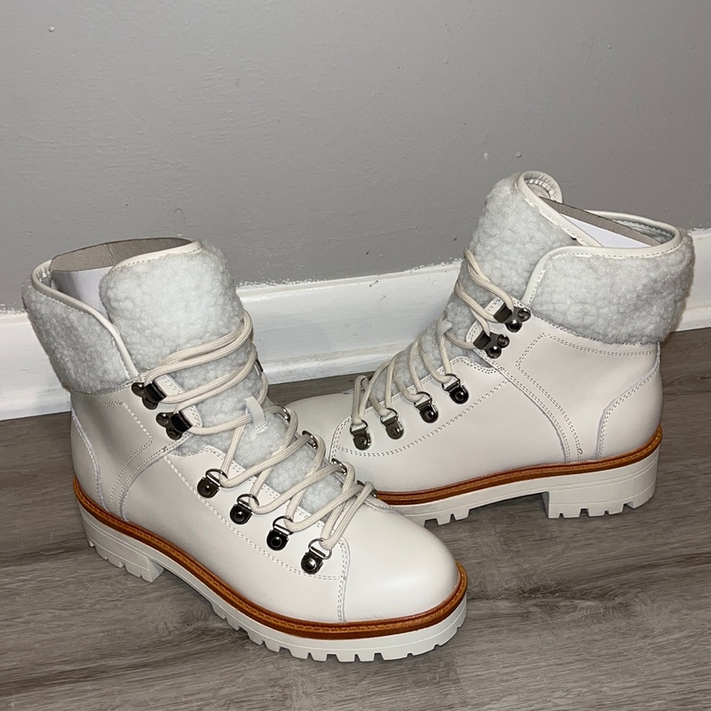 New in Box Marc Fisher Isalia Ivory Boots